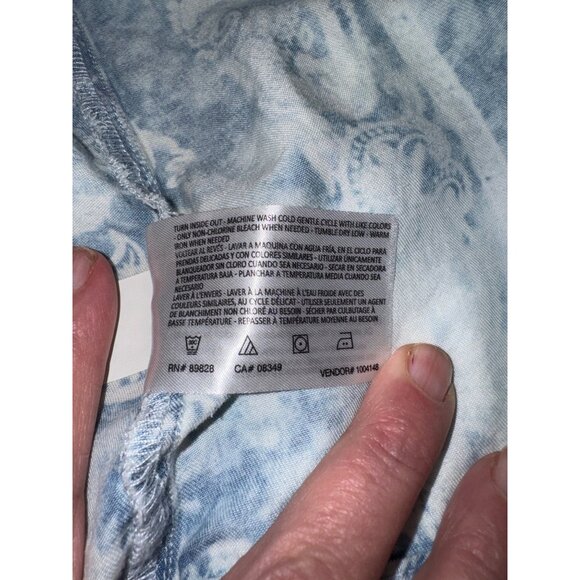 NWT Vintage America Blues XXL Chambray Paisley Faded Bandana Boho Cottage Shirt - Picture 14 of 14